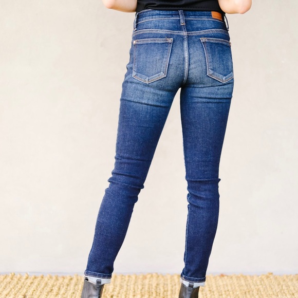 Judy Blue Tall Dark And Fabulous Skinny Jeans - Picture 3 of 5